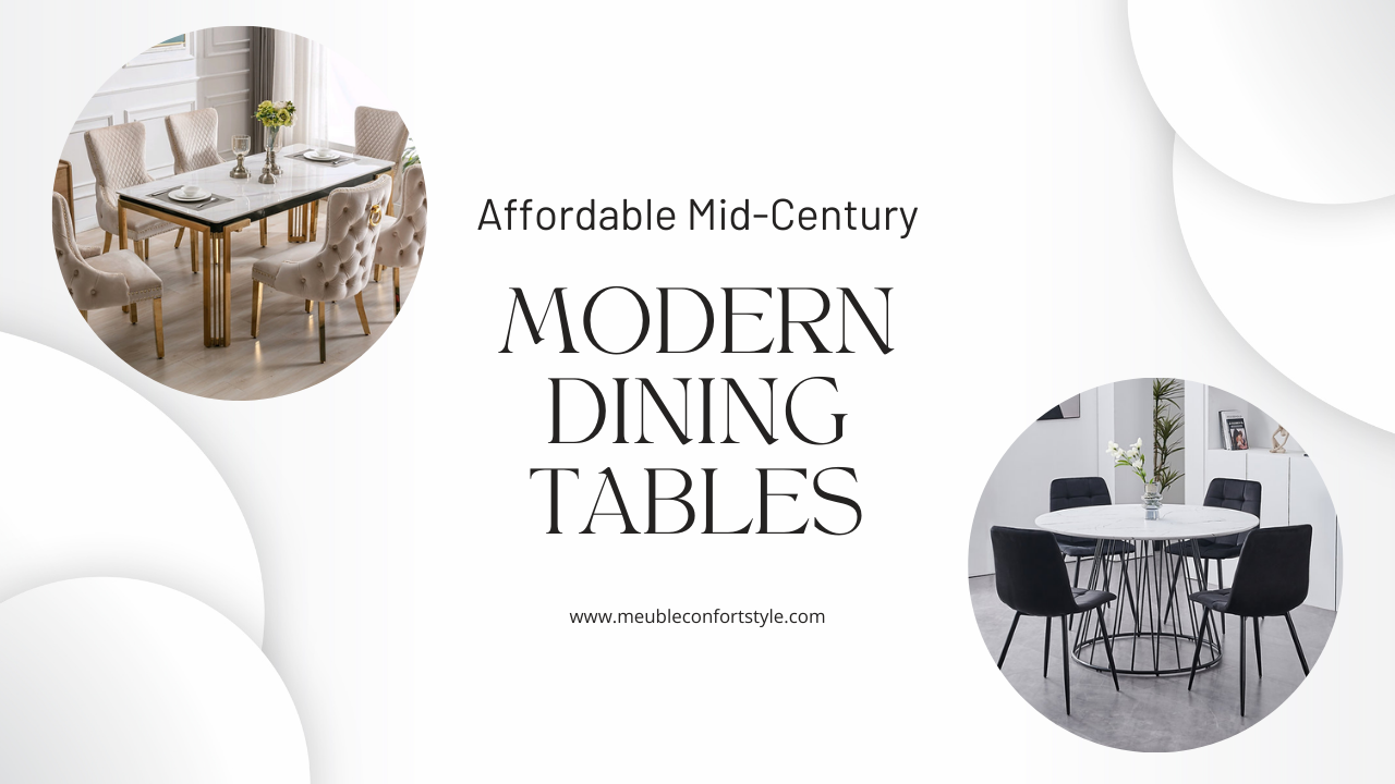 Affordable Mid-Century Modern Dining Tables You’ll Love